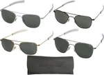 Ao Eyewear Aviator Sunglasses Air Force Style Grey Lenses With Case. Fixed Price $209.00.