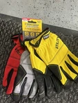 Firm Grip Utility Work Gloves, Stretch Heavy Duty, 3 Pairs, Assorted. Fixed Price $15.75.