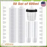 50PCS Pack 20OZ Disposable Paint Spray Gun Cup 125 Micron Filter For Most 3M Pps. Fixed Price $46.54.