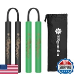 Msgumiho Foam Nunchucks Cord Training Safe For Kids Beginners - Black & Green Se. Fixed Price $23.94.