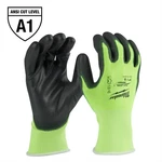 Milwaukee Tool High Visibility Cut Level 1 Polyurethane Dipped Gloves - Xl. Fixed Price $12.29.