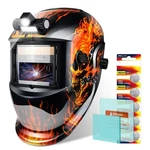 Trqwh True Color Auto Darkening Welding Helmet With Led Light & Solar Power. Fixed Price $58.99.