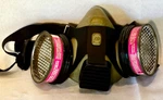 Safety Half Mask Respirator,ao R5500 Series, Asbestos Dust Radon Daughters, Euc. Fixed Price $24.95.