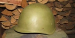Original-authentic Relic Soviet Red Army Helmet "ssh 40 "six Rivets" Size- #2. Fixed Price $40.00.