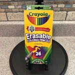 New Crayola Erasable Colored Pencils , Assorted Set Of 24 Pre-sharpened. Fixed Price $7.20.