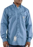 New With Tags Carhartt Flame Resistant Relaxed Fit Lt. Blue Twill FRS160 Xl Tall. Fixed Price $49.95.
