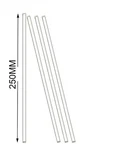 4 Pack Glass Stirring Rods 10" Round Ends For Science Education, Lab And Kitchen. Fixed Price $9.99.