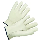 Quality Grain Cowhide Leather Driver Gloves, Large, Unlined, Natural, Shirred. Fixed Price $77.55.