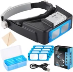 Yoctosun Magnifying Glasses With Light For Close Work, Rechargeable Headband. Fixed Price $45.79.