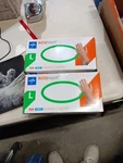 2 Boxes (100 Each) Vinyl Gloves Medline Accutouch, Powder-free, Size. Fixed Price $20.00.