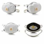 4- 3M 8233 N100 Particulate Respirator Smoke Protection Masks Exhalation Valve. Fixed Price $42.95.