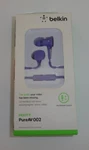Belkin Pureav 002 Noise Isolating Ear Wired 3.5 Headphones With Microphone. Fixed Price $19.99.