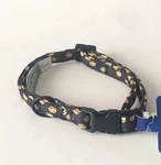 Top Paw Dog Collar Size Smiley Face Black Neoprene Comfort Adjustable. Fixed Price $5.00.