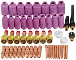 Riverweld Tig Gas Lens Collet Body Consumable Sr Wp 17 18 26 Welding Torch 51PCS. Fixed Price $60.10.