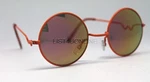 Orange Pink Mirror Round Sun Glasses Frames Vampire Cosplay Steam Punk. Fixed Price $12.95.