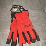 Midwest Max Performance Large Synthetic Leather Work Gloves Red Padded Palm. Fixed Price $7.00.