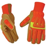 Kinco 1938KWA Mens Impact Protection High Vis Pigskin Lined Gloves Orange Safety. Fixed Price $37.99.