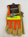 Kinco 909-L Men's Unlined Grain Pigskin Mesh Back Gloves, Safety,large, Orange. Fixed Price $13.99.