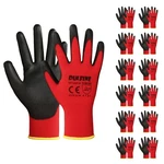 Dulfine Safety Work Gloves Pu COATED-12 Pairs,red Seamless Knit With.... Fixed Price $109.13.