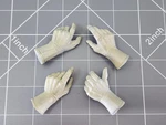 Bam 1/6 Scale *lot* Of Hands W/ Gloves. Fixed Price $12.16.