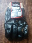 B&g Pvc Coated Work Gloves Lined Comfortable Fits Size Men's Hands Black. Fixed Price $25.00.
