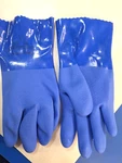 Westchester J1327 Blue Supported Chemicalresistant Gloves -triple Dipped 12PR. Fixed Price $25.50.