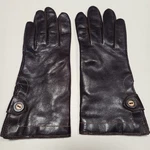 Nine West Dark Chocolate Women's Leather Gloves - Size Length Past Wrist. Fixed Price $7.49.