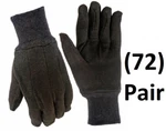 (72) Pair True Grip 9127-26 Men's Large Brown Cotton Jersey Gloves. Fixed Price $149.90.