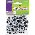 Creativity Street Paste-on Wiggle Eyes Assortment 100/PKG-BLACK. Fixed Price $11.44.
