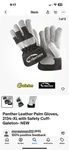 Galeton Panther Select Leather Palm Gloves Safety Cuff 12 Pack 2134-L. Fixed Price $50.00.