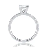 Elegant 14K White Gold Round Cut Diamond Engagement Ring 1.40 Ct H/I1. Fixed Price $1991.00.