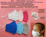 Kids 100% Cotton Face Mask Ages 6-15 Washable Breathe Color 3-PIECE Set. Fixed Price $10.34.