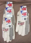 Lot Of Boss #5501 Mens Work Gloves 100% Cotton W/ Pvc Dotted Palm. Fixed Price $15.00.
