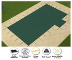 Gli Hyperlite Rectangle Safety Pool Cover Solid W/ Drain Right 1' Offset Step. Fixed Price $1497.17.
