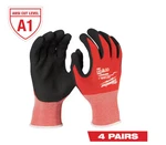 Milwaukee Cut Level Dipped Gloves 8" Medium 48-22-8915 Pack. Fixed Price $19.99.