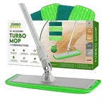Turbo Mop Microfiber For Floor Cleaning- Tile & Wood 4 Reusable Pads. Fixed Price $18.03.