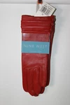 Nine West Women's Leather Gloves Crimson Red Sz Med Nwt. Fixed Price $12.00.