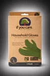 If You Care Household Gloves - Size Large Green, 1 Pair. Fixed Price $10.99.