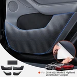 Yz For Tesla Model Juniper 2025 Car Door Anti-kick Pad Leather Sticker Trim. Fixed Price $46.78.