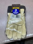 Pack Wolverine Work Gloves Size Large Construction Leather Palm W3375. Fixed Price $40.00.