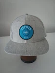 Zephyr Gin Snapback Hat Gray Flat Brim Adjustable Acme Co Promo Cap. Fixed Price $10.00.