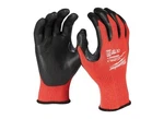 Milwaukee 48-22-8932 Gloves, Unisex, L, 7.53 To 7.73 In Nitrile, Red. Fixed Price $14.44.