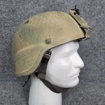 Msa Gallet Combat Military Helmet Medium Used Green Camo. Fixed Price $450.00.