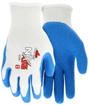 Memphis 9680 Flex-tuff Cotton/poly W/blue Textured Latex, Size Medium (1 Pair). Fixed Price $11.40.