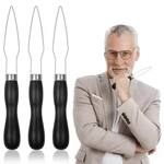 Aozuo 3PCS Button Hook Zipper Pull Helper, One Hand Assist Black. Fixed Price $7.99.