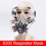 Half/full Face Mask With Goggles Filter Anti-dust/gas Respirator 6200 Reusable. Fixed Price $10.69.