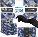Hand-e Touch Disposable Nitrile Gloves 1000 Count Case Latex Free Powder. Fixed Price $55.24.
