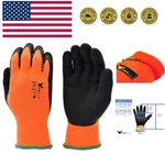 High Visibility Orange Winter Work Gloves - Double Coated Grip, Size 2XL. Fixed Price $21.23.
