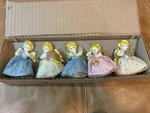 Shiny Brite Max Eckardt Set Of Christmas Angel Paper Spun Cotton Chenille 1959. Fixed Price $114.99.