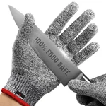 Nocry Premium Cut Resistant Gloves Food Grade 100% Medium, Original (grey). Fixed Price $28.67.